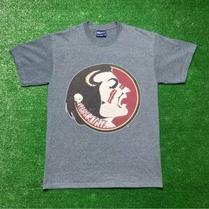 MV Sport Gray FSU Logo T-Shirt size Medium